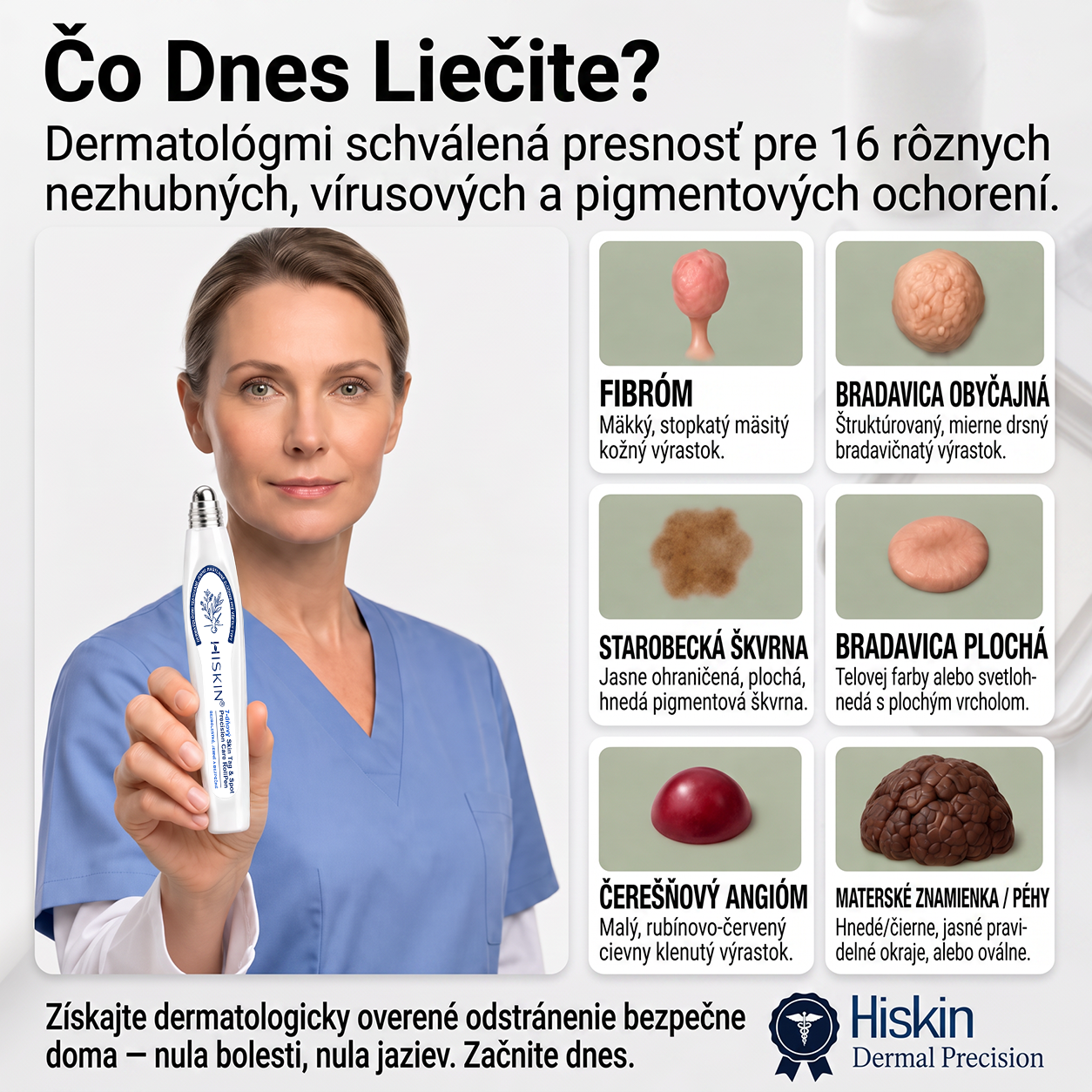 HISKIN®👩‍⚕️ BOTANICKÝ – GUMA NA ŠTÍTKY A ŠKVRNY – Bezbolestná starostlivosť o pokožku bez jaziev s pokročilým guľôčkovým aplikátorom