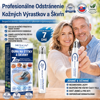 HISKIN®👩‍⚕️ BOTANICKÝ – GUMA NA ŠTÍTKY A ŠKVRNY – Bezbolestná starostlivosť o pokožku bez jaziev s pokročilým guľôčkovým aplikátorom