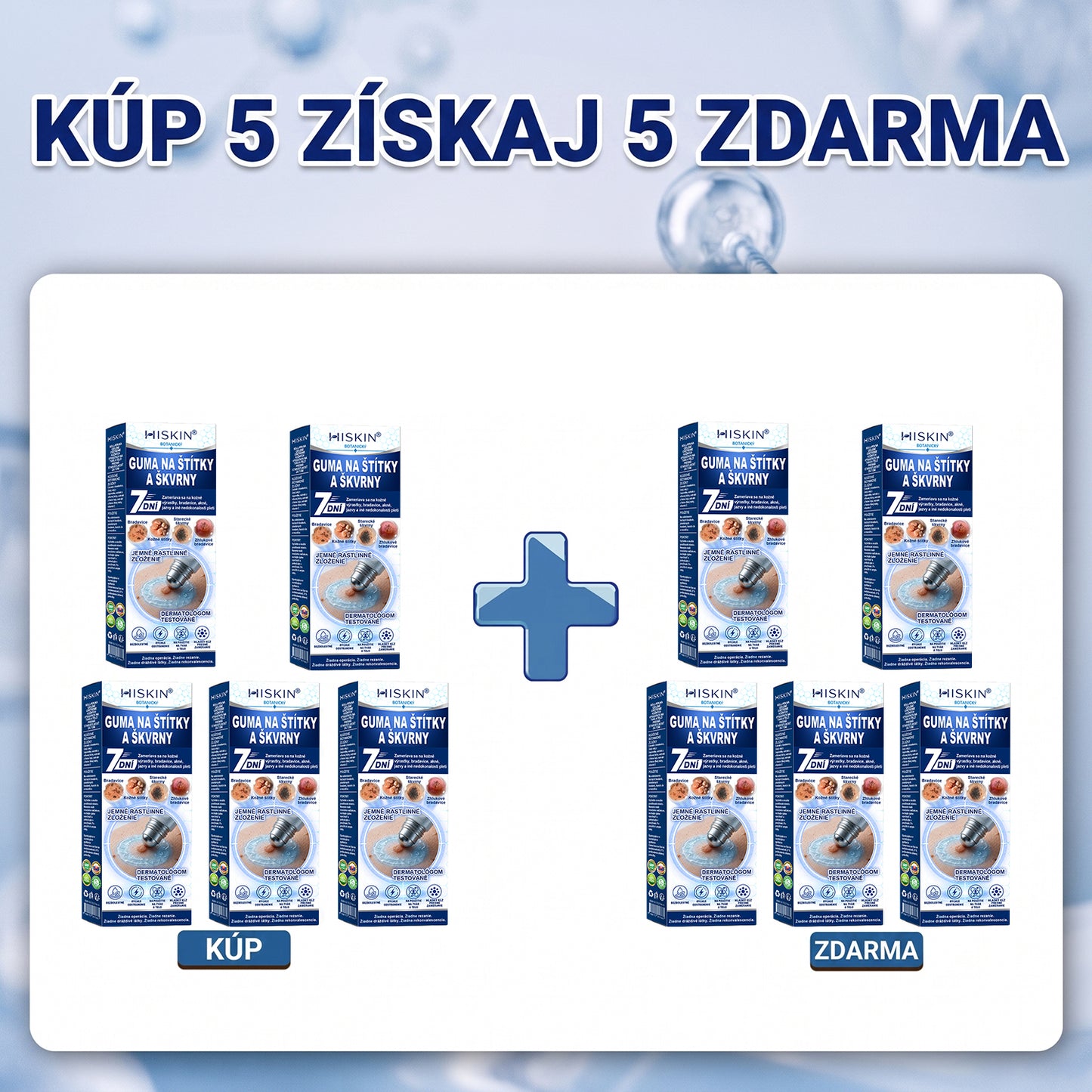 HISKIN®👩‍⚕️ BOTANICKÝ – GUMA NA ŠTÍTKY A ŠKVRNY – Bezbolestná starostlivosť o pokožku bez jaziev s pokročilým guľôčkovým aplikátorom