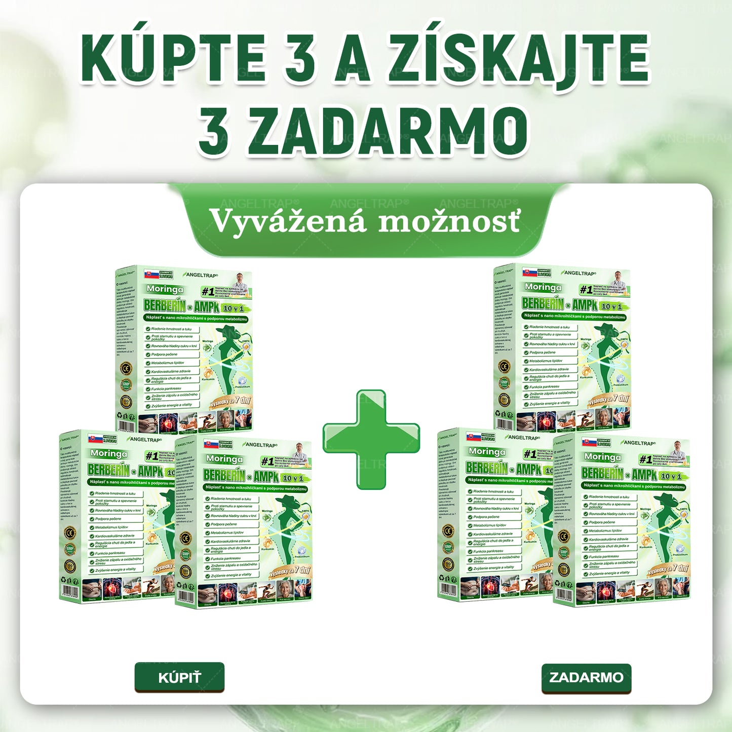 🌾ANGELTRAP® 𝗠𝗼𝗿𝗶𝗻𝗴𝗮×𝗕𝗲𝗿𝗯𝗲𝗿𝗶𝗻𝗲×𝗔𝗠𝗣𝗞 10-v-1 Metabolický Výživový Nano Mikroihličkový Náplasť 🇸🇰 (Na použitie iba raz denne, viditeľné zmeny už po 7 dňoch) ✅ Podporuje chudnutie, metabolické zdravie, spánkovú apnoe, problémy s kĺbmi a mnoho ďalších výhod