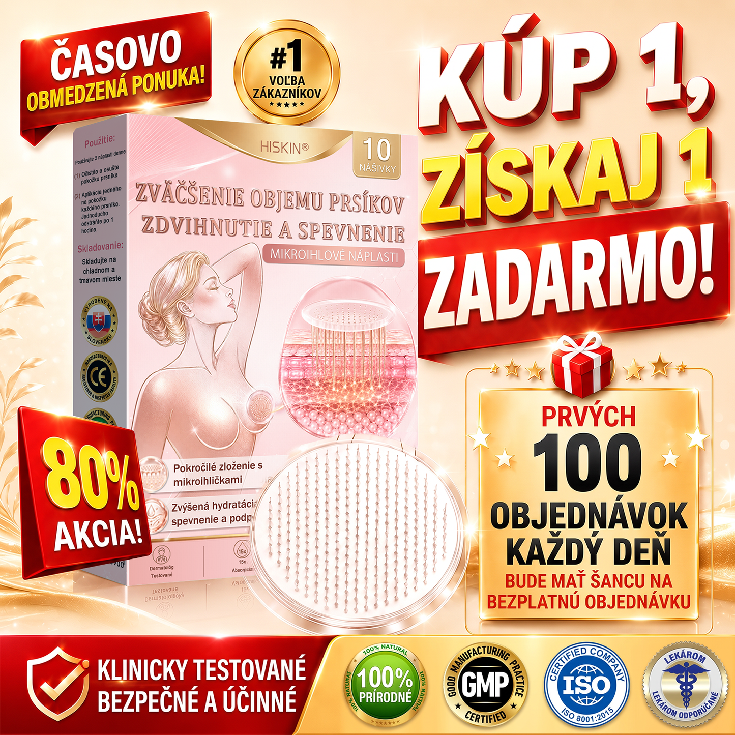 🎁🎁 🎁HISKIN® Zostáva už len 10 balení! Dávame ďalších 50% zľavu! Staraj sa o svoju formu a zdravie! Ak to teraz zmeškáš, ďalšia príležitosť až budúci rok.💪