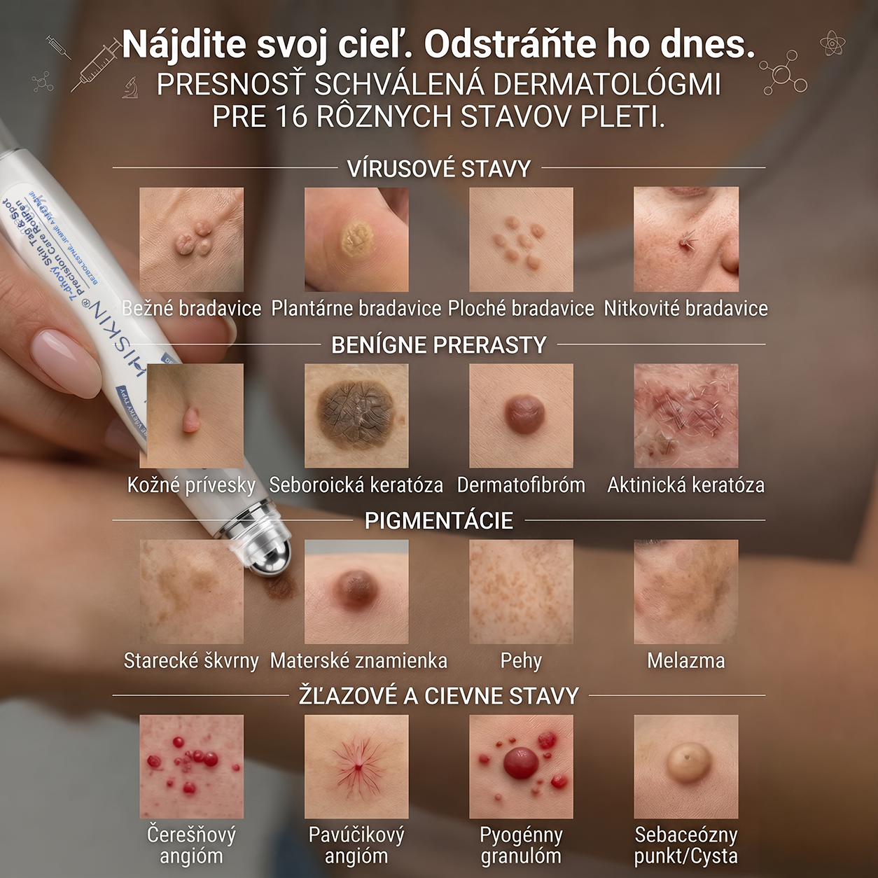 HISKIN®👩‍⚕️ BOTANICKÝ – GUMA NA ŠTÍTKY A ŠKVRNY – Bezbolestná starostlivosť o pokožku bez jaziev s pokročilým guľôčkovým aplikátorom