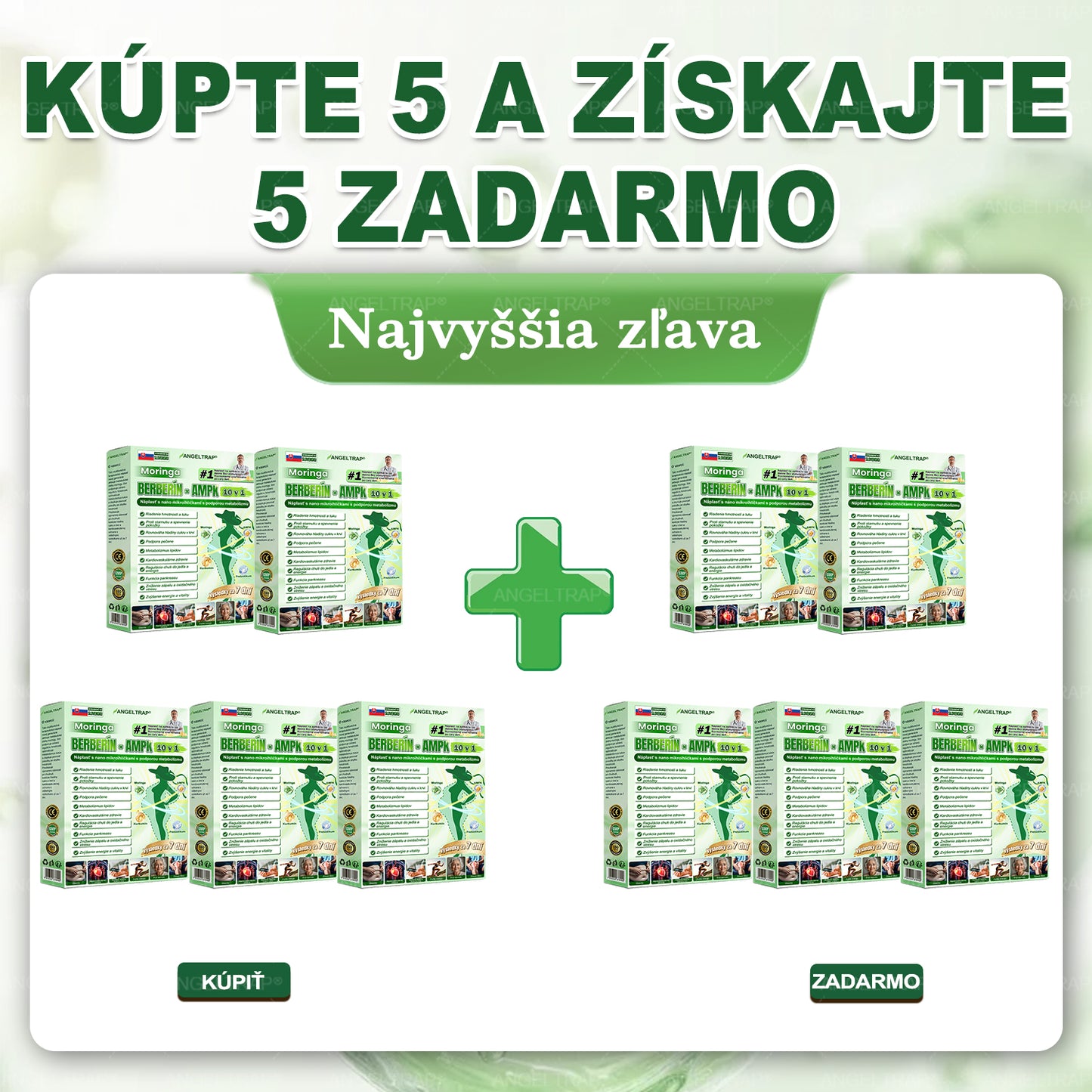 🌾ANGELTRAP® 𝗠𝗼𝗿𝗶𝗻𝗴𝗮×𝗕𝗲𝗿𝗯𝗲𝗿𝗶𝗻𝗲×𝗔𝗠𝗣𝗞 10-v-1 Metabolický Výživový Nano Mikroihličkový Náplasť 🇸🇰 (Na použitie iba raz denne, viditeľné zmeny už po 7 dňoch) ✅ Podporuje chudnutie, metabolické zdravie, spánkovú apnoe, problémy s kĺbmi a mnoho ďalších výhod